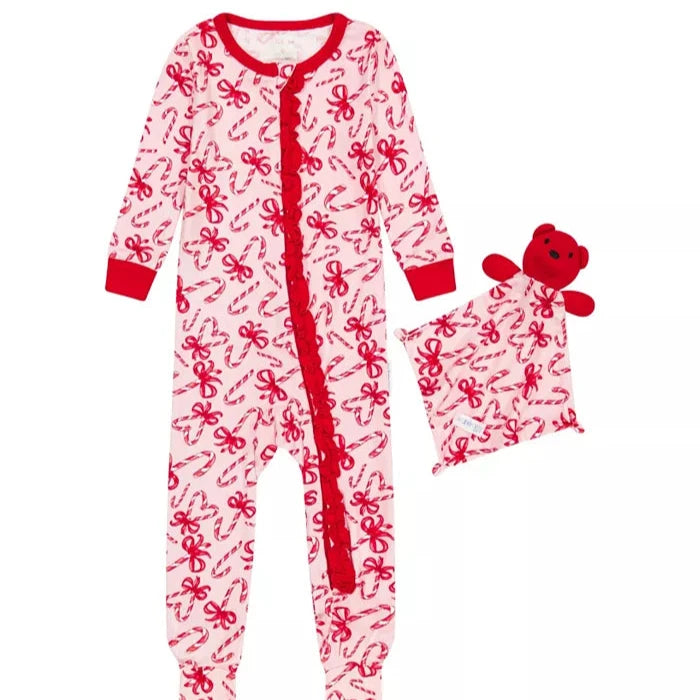 Max & Olivia Candy Cane Pajamas (12-18M)