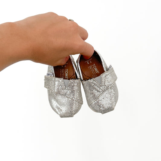 Toms Sparkly Slip-Ons (US2)