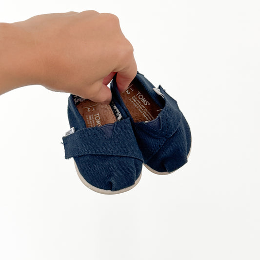 Toms Navy Slip-on (US2)