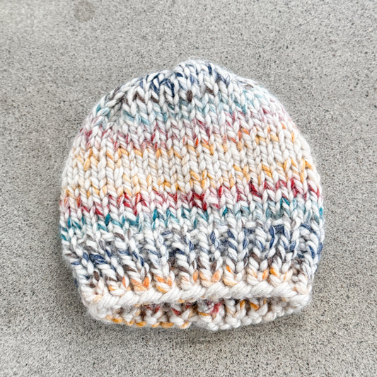 Multi-colored Knit Beanie (0-18M)