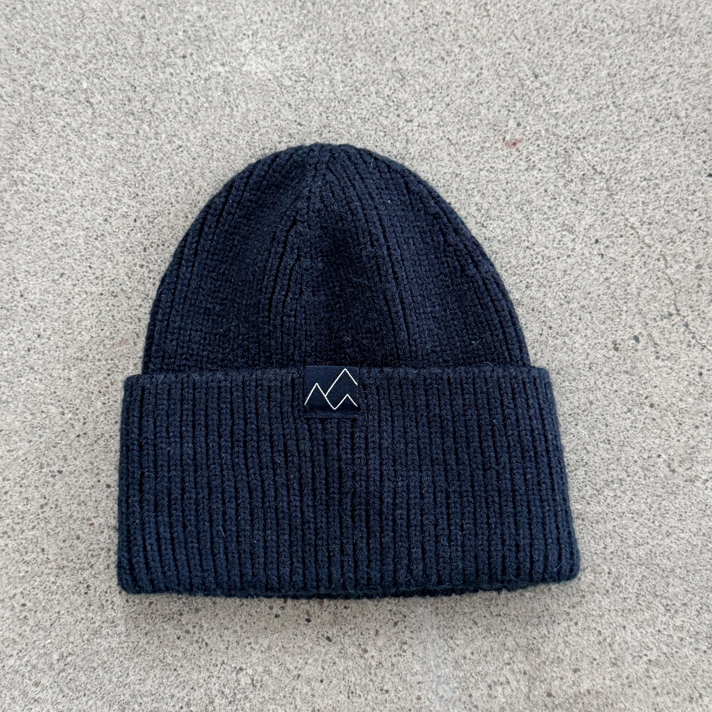 Navy Mountain Beanie (0-9M)