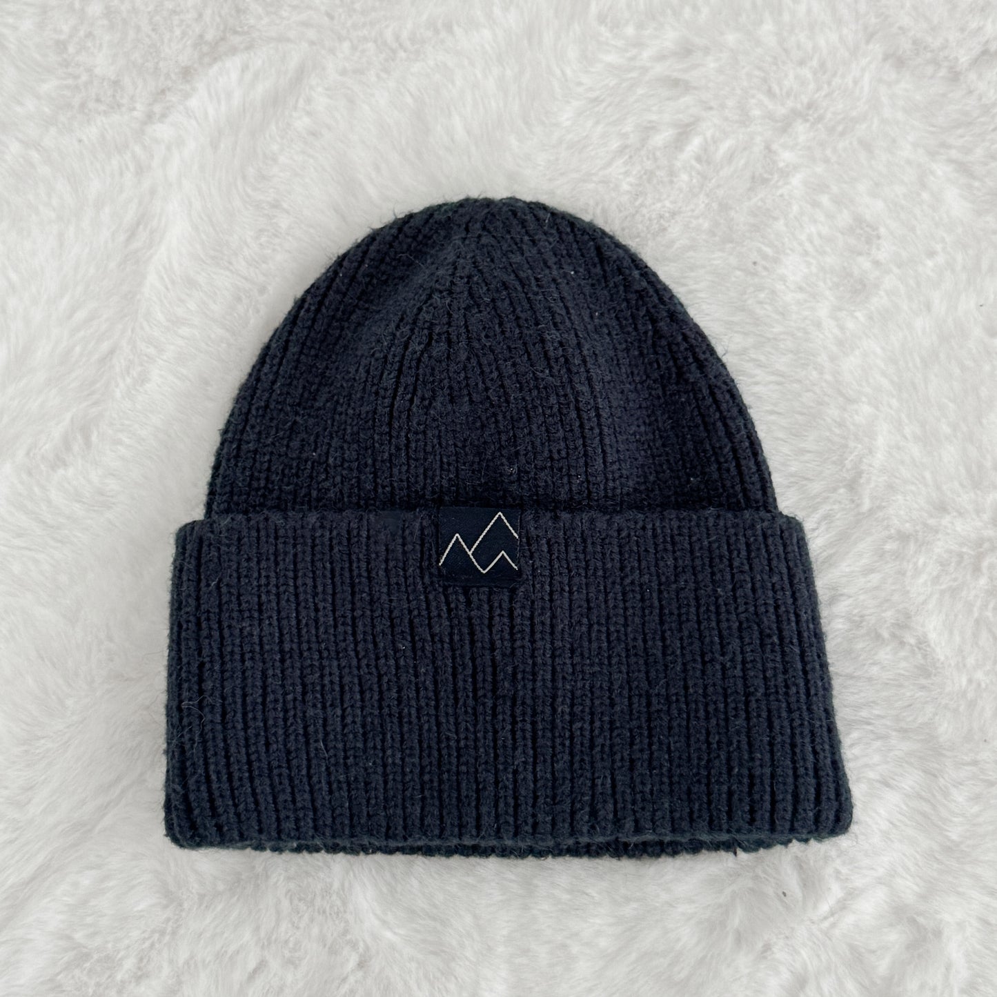 Navy Mountain Beanie (0-9M)