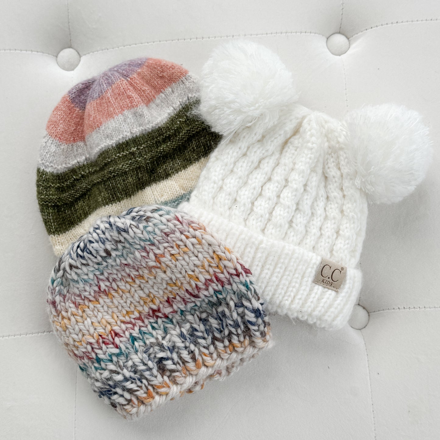 Multi-colored Knit Beanie (0-18M)