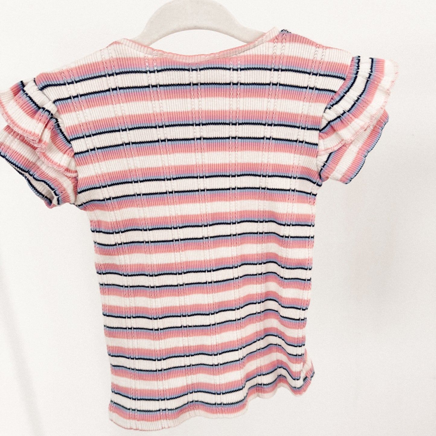 Zara Pink Striped Tee (12-18M)