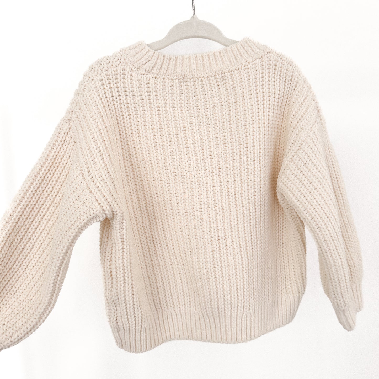 H&M Chunky White Knit Sweater