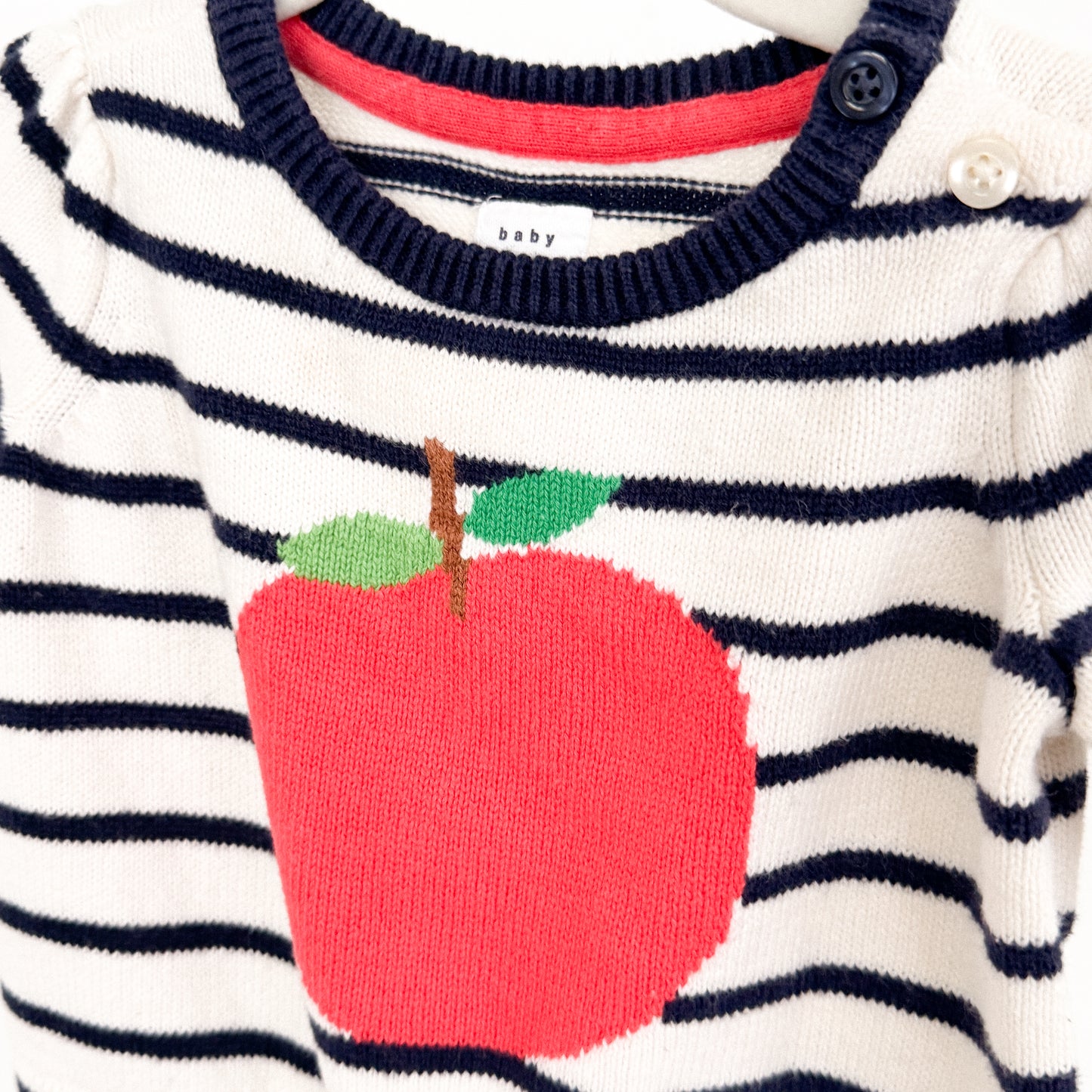 Baby Gap Apple Sweater (3-6M)