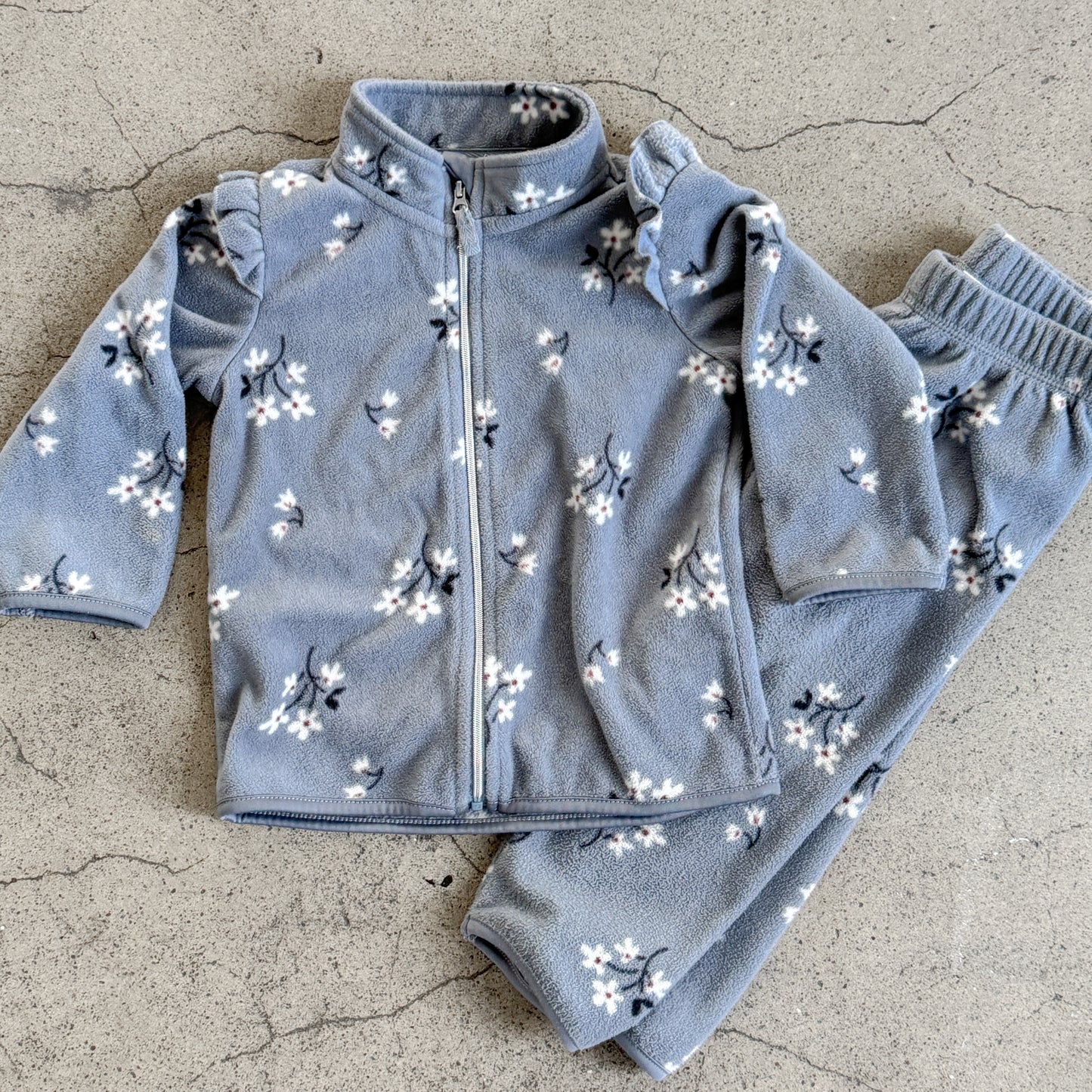 H&M Floral Fleece Set (12-18M)