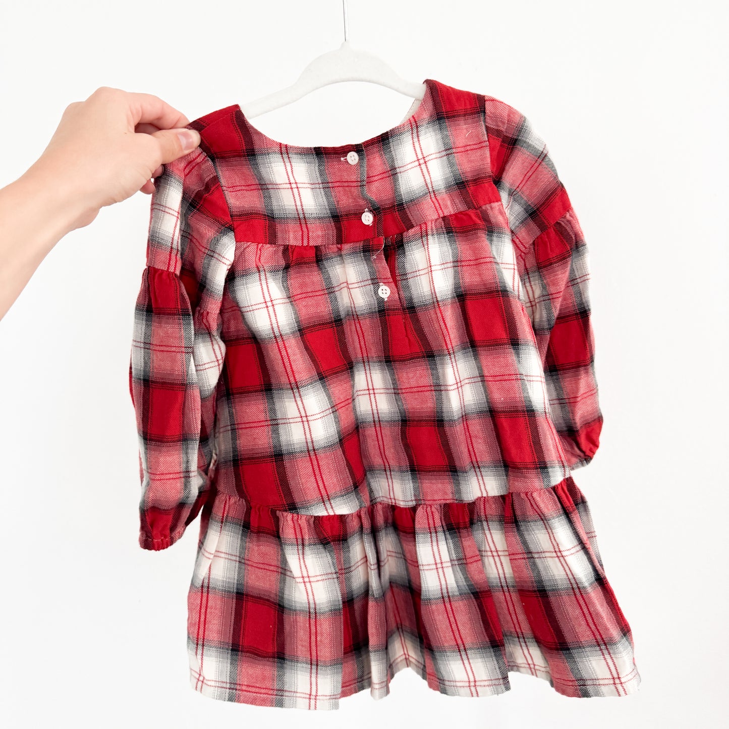 Baby Gap Red Plaid Dress (12-18M)