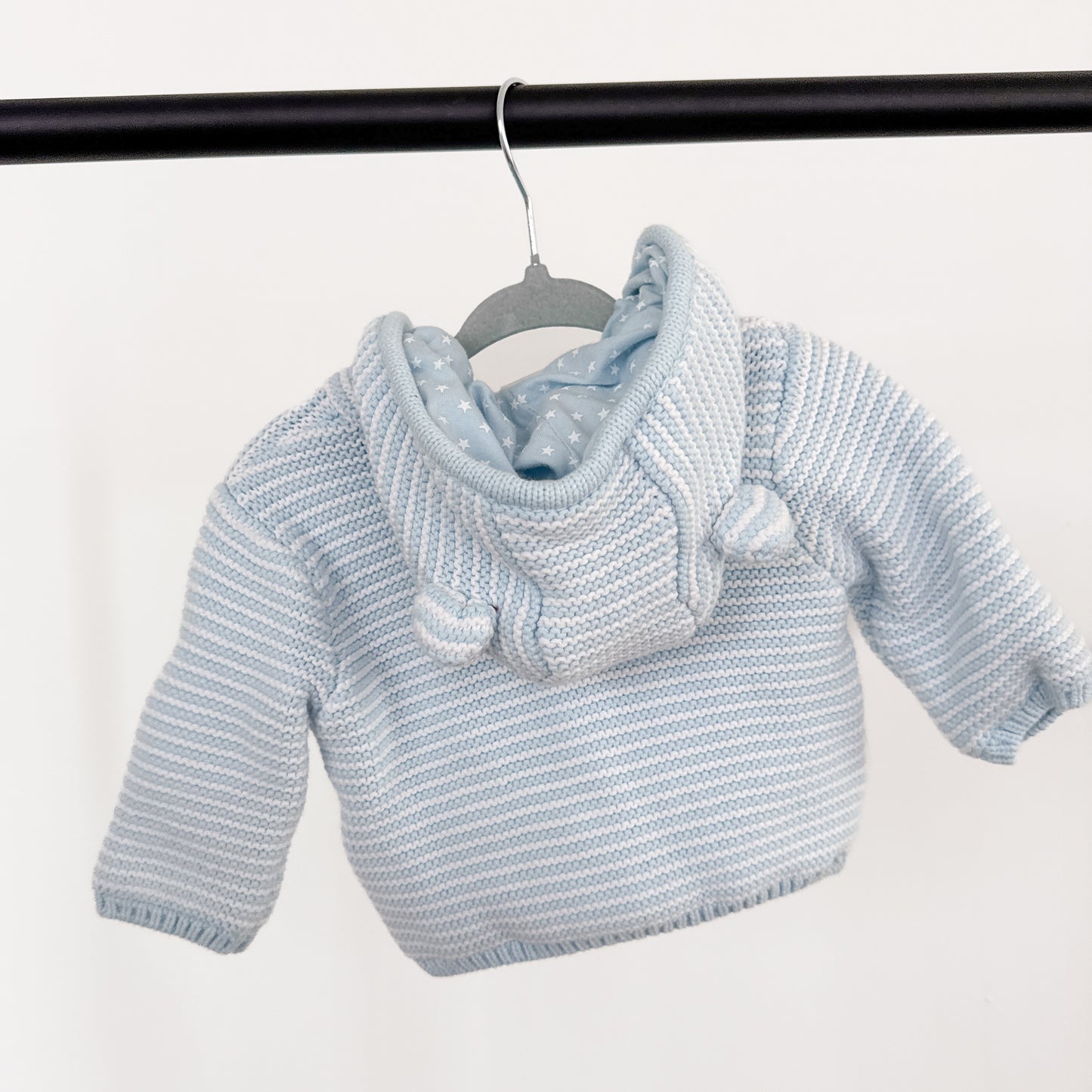 Little Me Knit Bear Cardigan (6M)