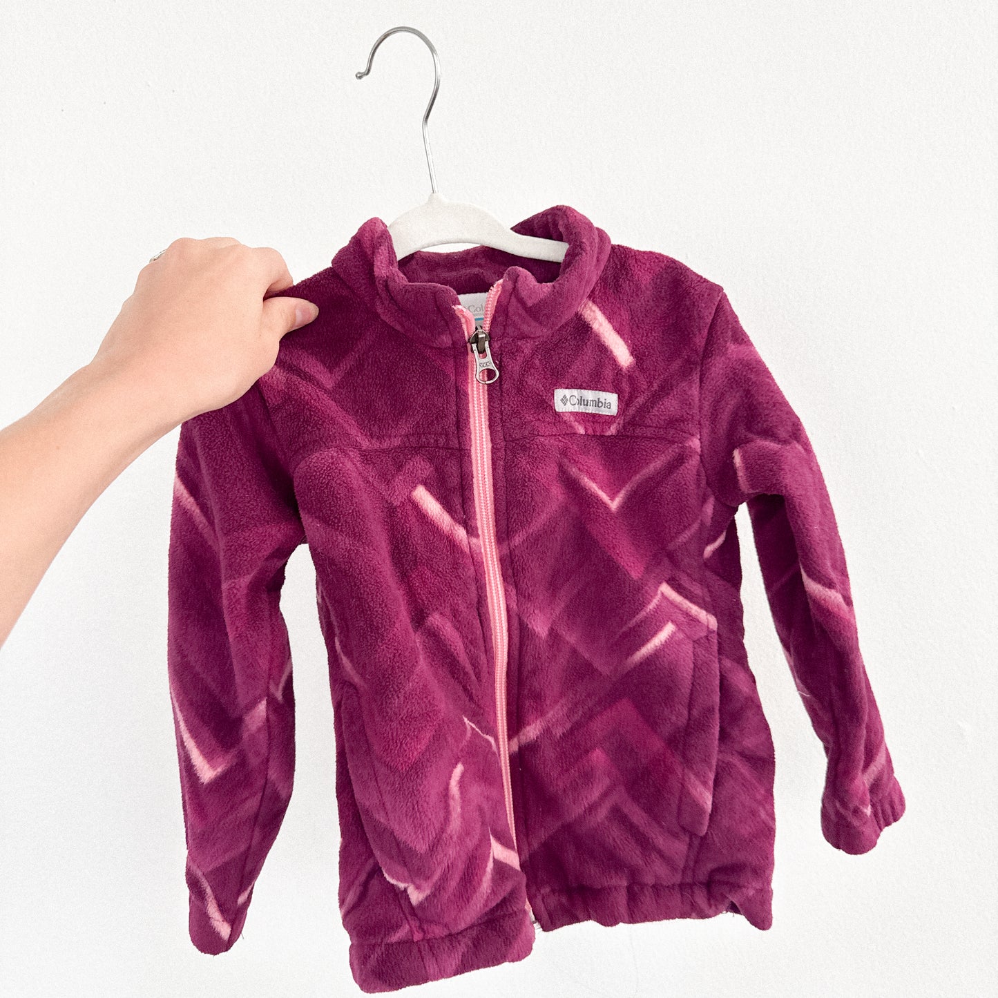 Columbia Magenta Fleece Zip-Up