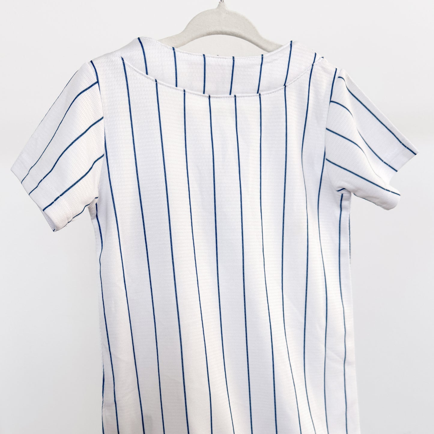 White Striped Chicago Cubs Sleeve One-Piece