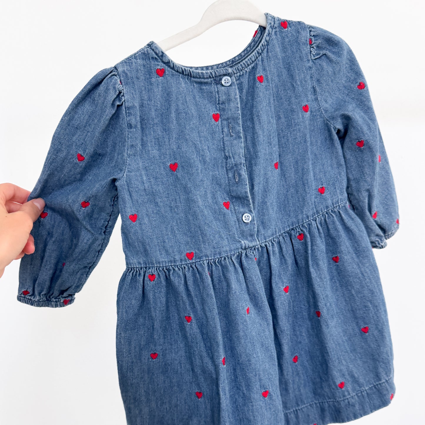 Baby Gap Embroidered Hearts Dress (2T)