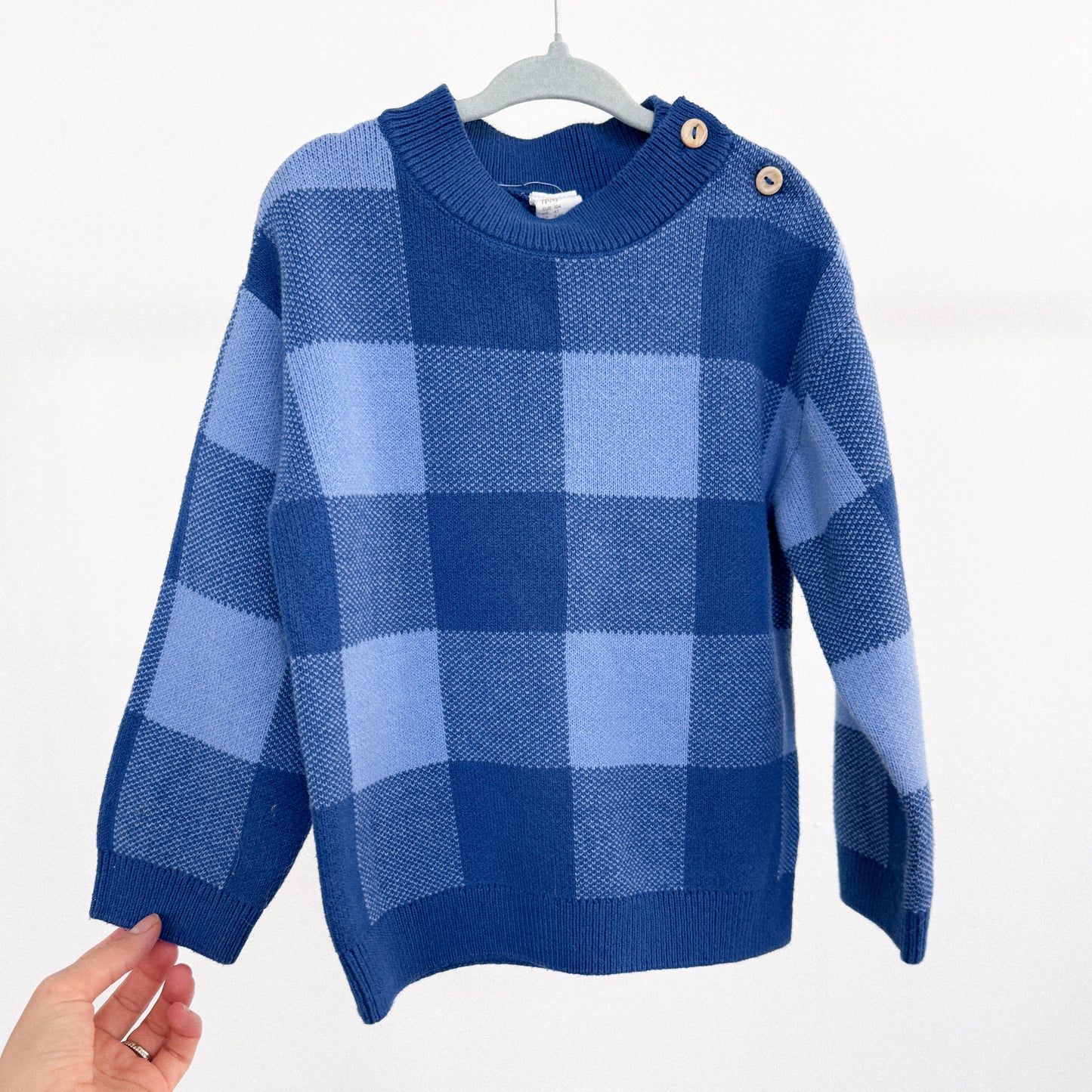 H&M Blue Plaid Sweater