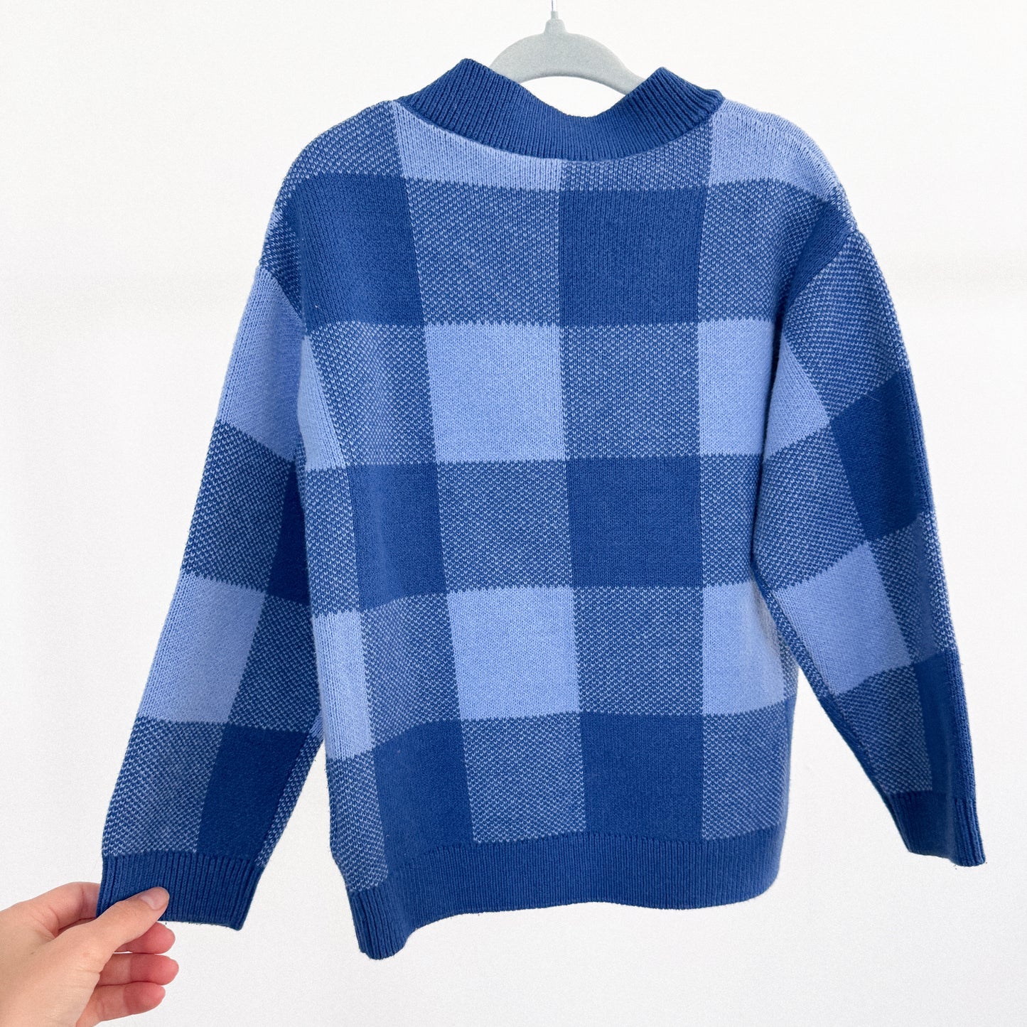 H&M Blue Plaid Sweater