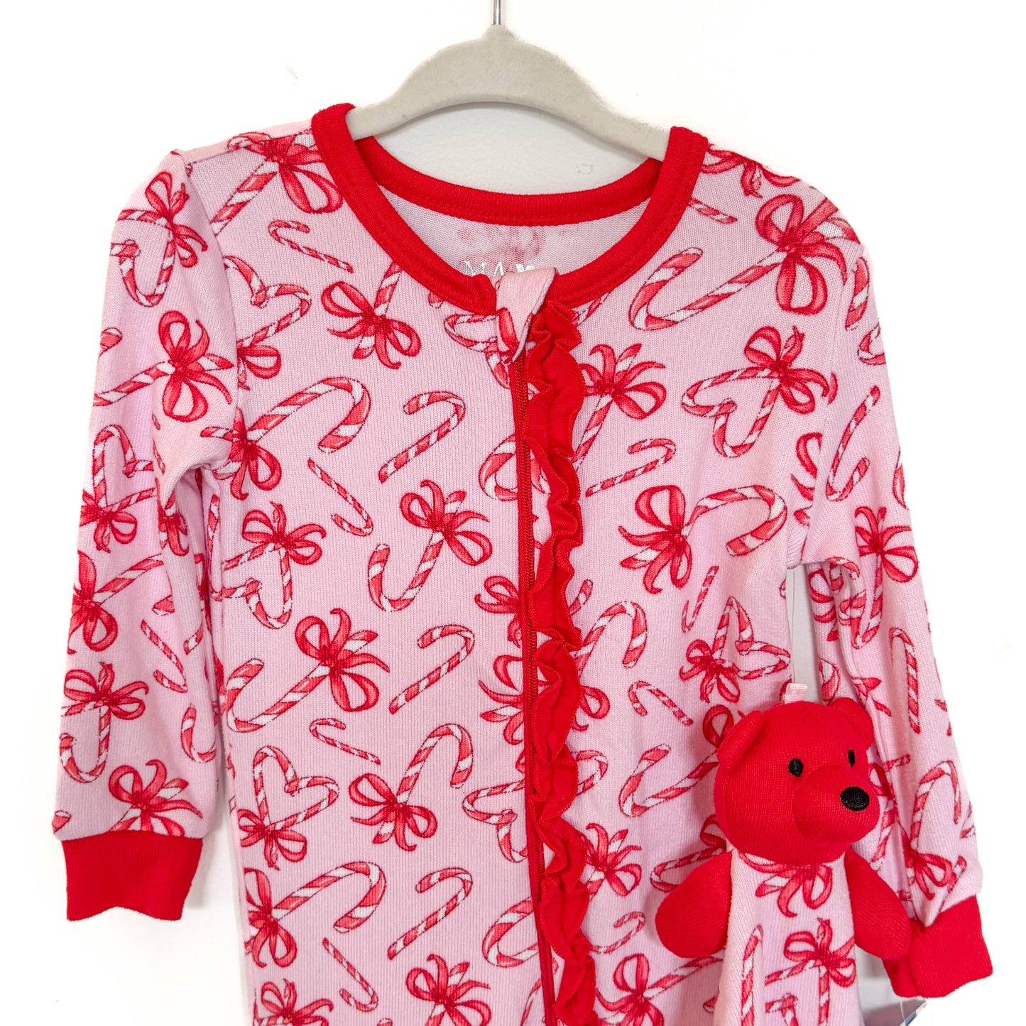 Max & Olivia Candy Cane Pajamas (12-18M)