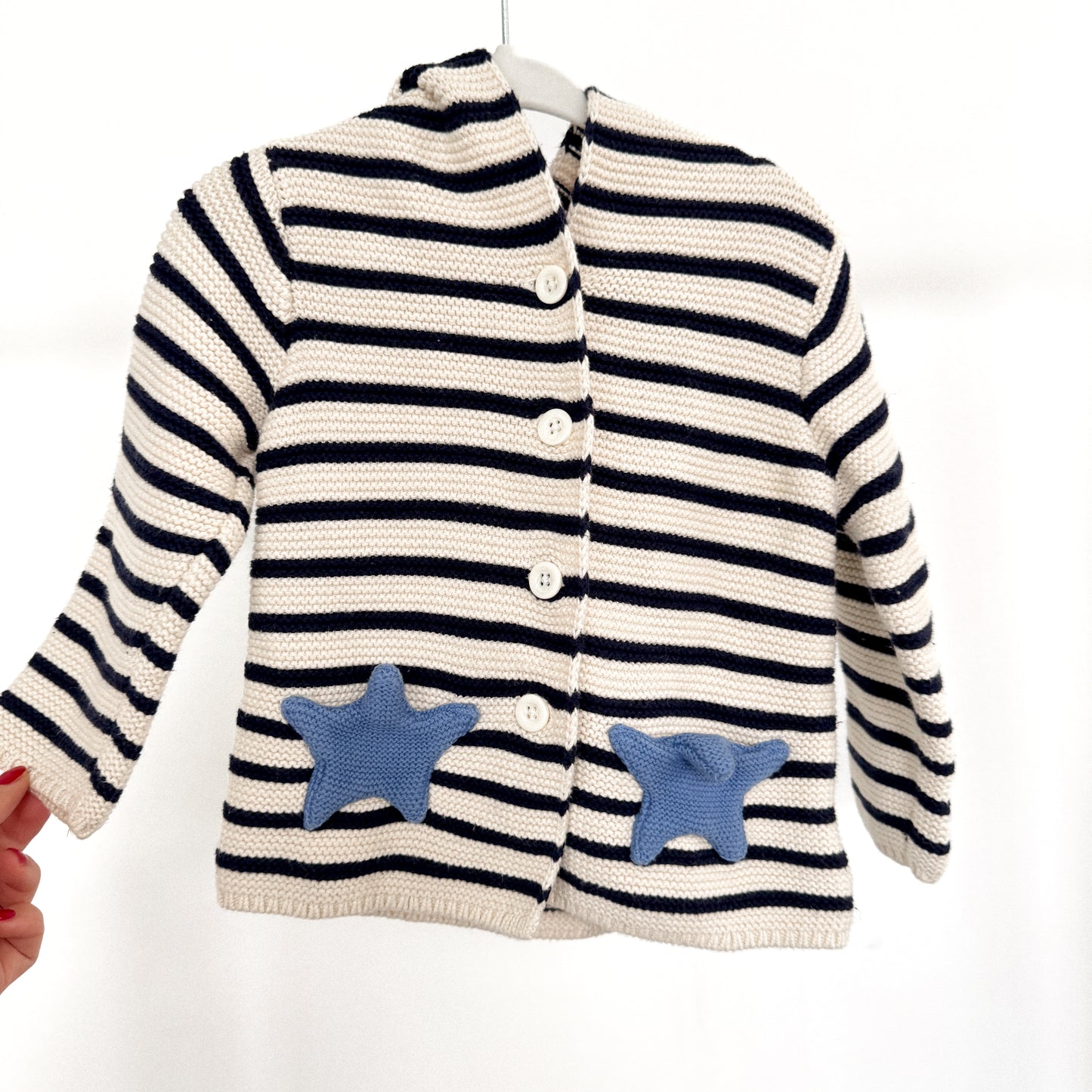 Baby Gap Striped Bear Cardigan (12-18M)