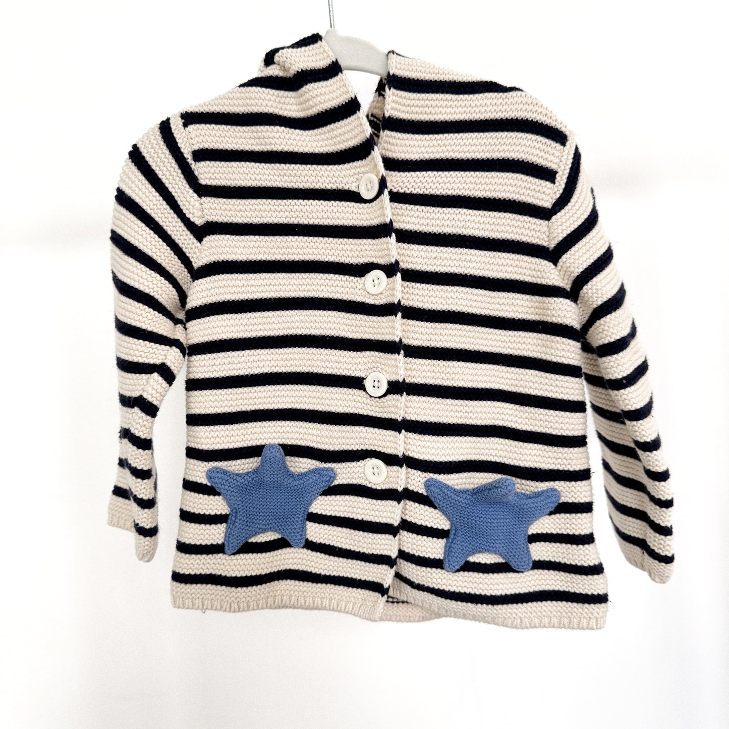 Baby Gap Striped Bear Cardigan (12-18M)