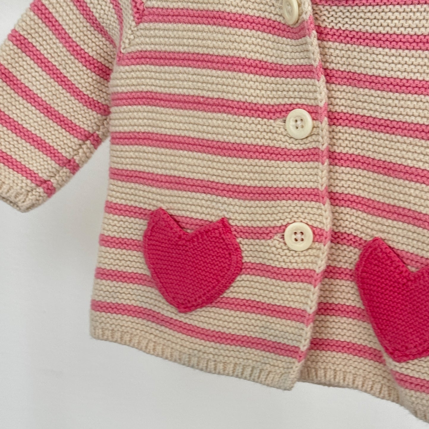 Baby Gap Striped Bear Cardigan (0-3M)