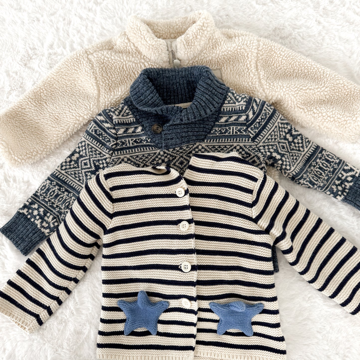 Baby Gap Striped Bear Cardigan (12-18M)