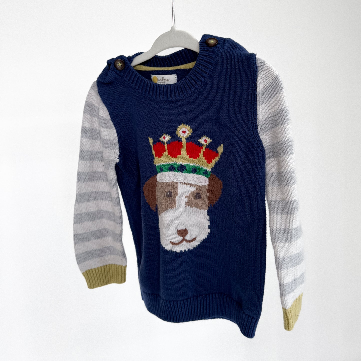 Baby Boden King Crowned Dog Sweater (3T)