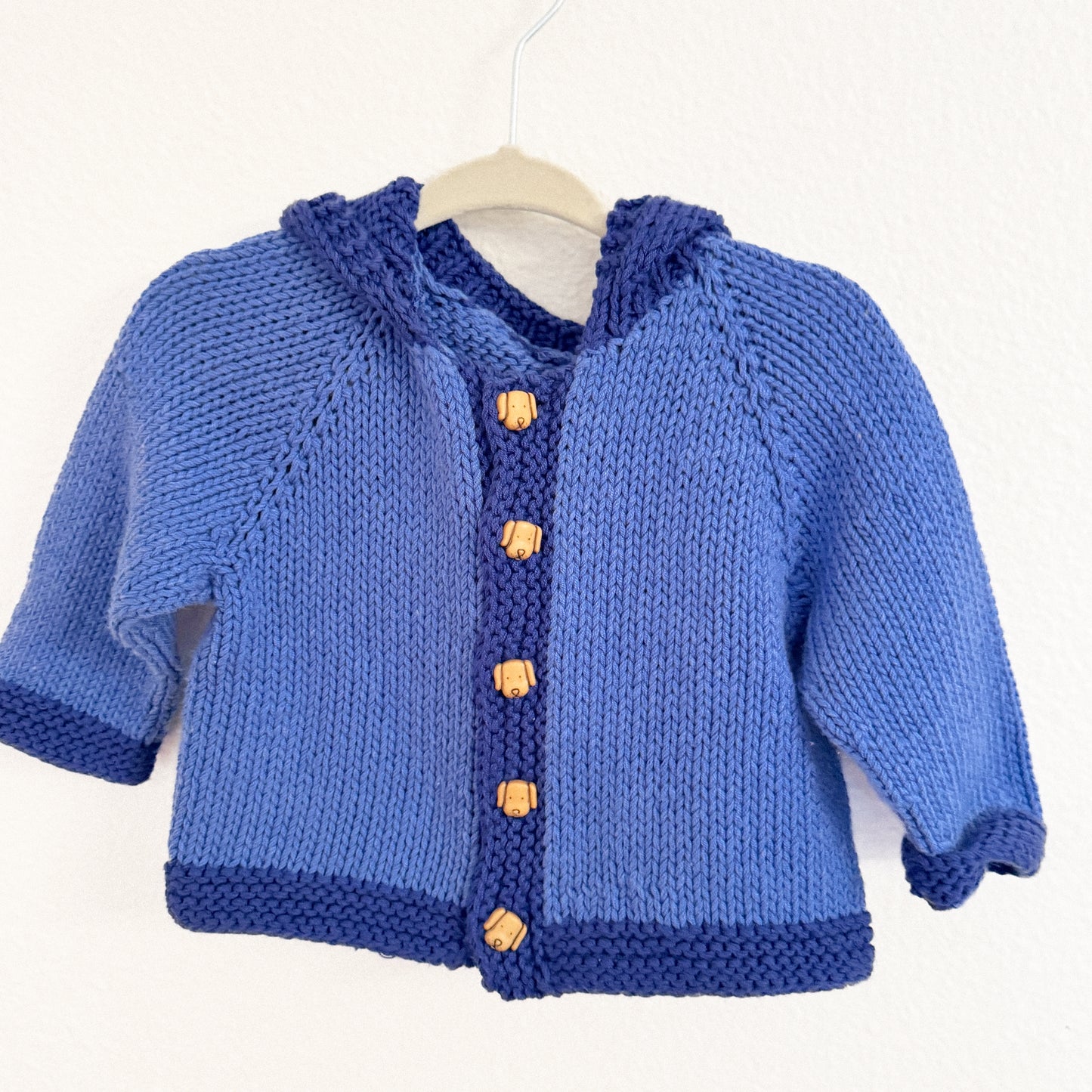 Knit Sweater w/ Dog Buttons (3-6M)