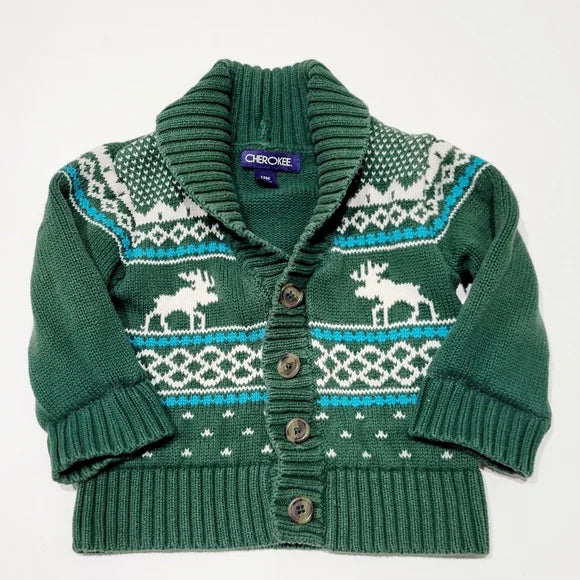 Cherokee Winter Knit Cardigan (12-18M)